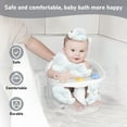 thumbnail image 3 of Babyomi Baby Bath Seat with Prevents Tipping Over and Baby Toys, Non-Slip, Baby Bathtub Support Seat for Babies 6 Months & Up, Grey, 3 of 6