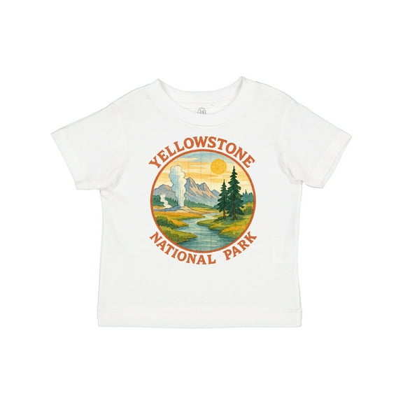 Inktastic Yellowstone National Park Vintage Design Boys or Girls Toddler T-Shirt