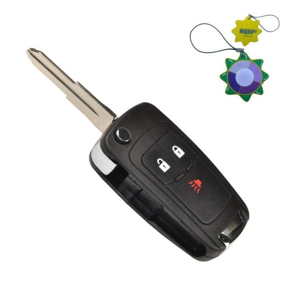 HQRP Remote Flip Folding Key Fob Shell Case Keyless Entry W/3 Buttons for Chevrolet Spark 2014 2015 2016