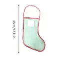 thumbnail image 2 of WWG Mini Christmas Stocking, Sheer Mesh Design with Decorative Ball, Lightweight Polyester, Hanging Loop for Tree or Door, Ornament and Storage Container, for Christmas Decor, 2 of 9