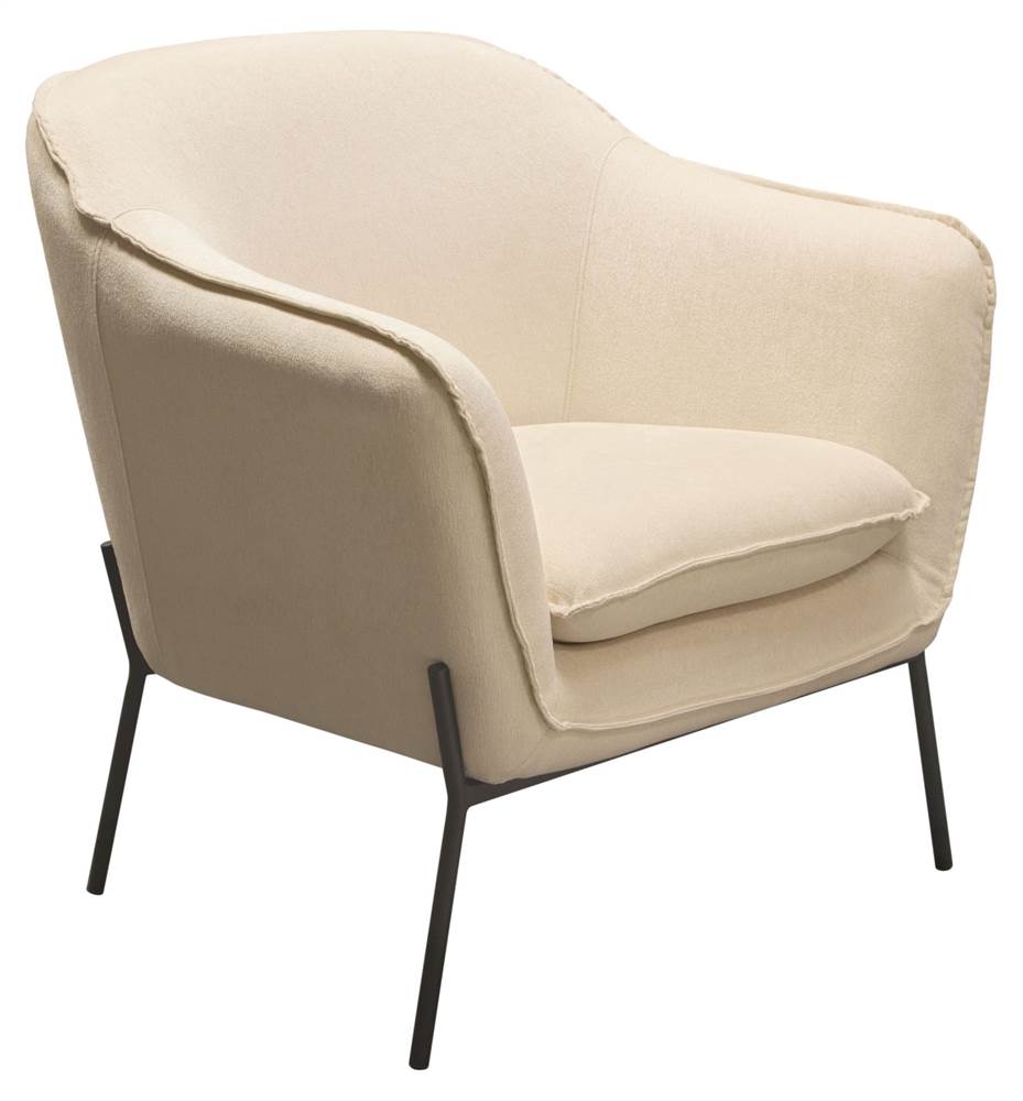 cream armchair black legs