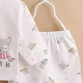 thumbnail image 4 of CAUYDY Baby Girls Shower Gift Preemie Boys Clothing Unisex Newborn Layette 2 Long Sleeved Shirt + 2 Pants + Hat + Bib + Bellyband 7 Pieces Soft Set Sizes 0-3 Months,Beige, 4 of 5