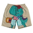 thumbnail image 5 of Goofa Cool Dino Playing Skateboard Printed Mens Swim Trunks Summer Quick Dry Short Beach Swimwear Bathing Suits-Small, 5 of 9