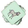 thumbnail image 2 of Carolines Treasures BB7143FC Zebra Foam Coaster Set of 4 3 1/2 x 3 1/2 multicolor, 2 of 3