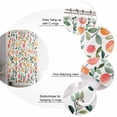 thumbnail image 5 of Shower Curtain Bathroom Set Summer Watercolor Peach Orange Leaf Waterproof Fabric Shower Curtains with Grommets&Hooks Farmhouse Fruit Plant Privacy Bath Curtain for Bathtub 36x72in, 5 of 7