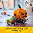 thumbnail image 4 of LEGO Jack-O-Lantern Pick Up Truck - Building Toy for Boys & Girls, Ages 8+ - Indoor Halloween Decoration & Craft - Gift for Kids - 40822, 4 of 7