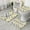 White Yellow Flower, variant on Black Leopard Sunflower Pattern Bathroom Rugs Sets 3 Piece,Toilet Cover Set,Absorbent Non Slip Bathroom Mats Sets with U-Shaped Contour Rug Toilet Rug Set