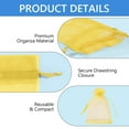 thumbnail image 6 of Tripumer 100 Pcs 4x6 inch Drawstring Organza Pouches Sheer Mesh Jewelry Candy Bags for Wedding Party Gift Packaging Gold, 6 of 7