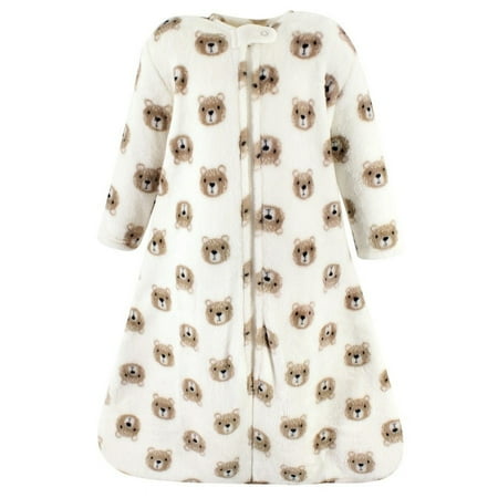 Hudson Baby Plush Long-Sleeve Sleeping Bag, Sack, Blanket, Bear, 12-18 Months
