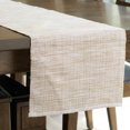 thumbnail image 3 of Elsie & Zoey Tan Textured Woven Kitchen Table Runner for Women, 3 of 3
