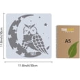 thumbnail image 2 of Large Owl Stencils 12x12 Inch Reusable Animal Stencil Template Signs Home Decoration Wall Decor for Painting on Wood Wall Scrapbook Card Floor Canvas, 2 of 9