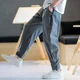 thumbnail image 3 of Pantalones deportivos de verano de rayas finas para hombre Pantalones deportivos de harén para hombre Pantalones blancos largos Harajuku Novedad en moda deportiva Xxxl 2024 Pantalones, 3 of 5