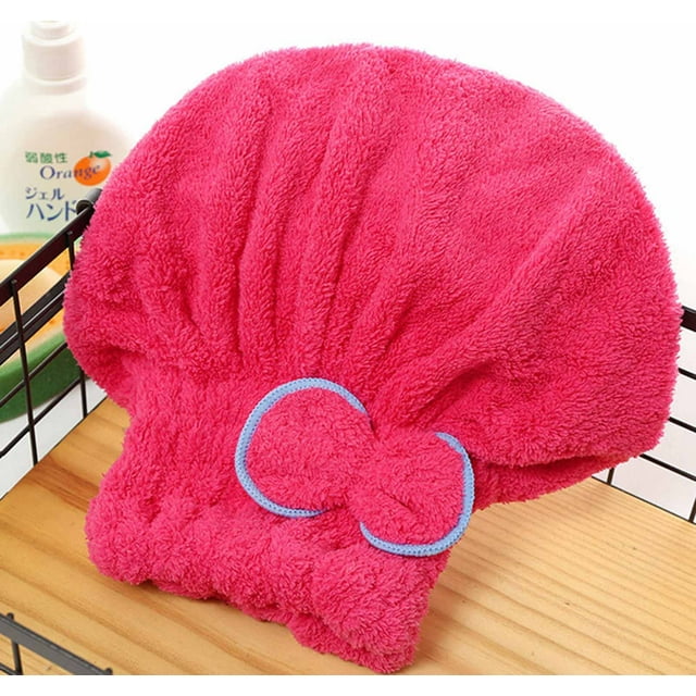 Fiudx Turbante de Microfibra, Gorro de Secado Rápido, Toalla de Baño Absorbente Redonda, Solución para Secar El Cabello, Uso Diario para Mujeres, Diseño Suave y Cómodo.