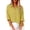 Gold, variant on Women's Solid Color Drop Shoulder Long Sleeve Shirt, Slub Cotton Button Down Blouse with Pockets, Easy and Comfortable Casual Top for Daily Wear, Versatile Styling, and Comfortable Fashion Dark Blue