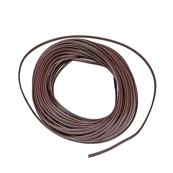 100 Ft Brown SPT-1 Wire, 18 Gauge 2-Conductor Zip Cord SPT-1, Ul Listed, Max 8a 960w