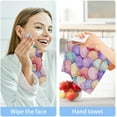 thumbnail image 7 of 6 Pack Colorful Shells Pure Cotton Washcloths 12 x 12 Inch Reusable Absorbent Soft Cotton Face Towels Fingertip Towels Set for Gym Towels,Hotel and Spa Wash cloth, 7 of 7