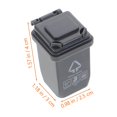 thumbnail image 2 of 10 Pcs Trashcans Car Trash Truck Toy Role Pretend Playset Toy Tiny Garbage Can Doll House Waste Container, 2 of 4
