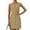 Khaki #4, variant on bbyeadc Women's Wear To Work Dresses Sleeveless Button Down Zipper Work Dress Women Soft Boat Neck Gorgeous Professional Short Dresses Summer Loose Fit Basic Clothing, Khaki S