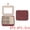 Wine Red, variant on Unique Bargains Portable Mini Faux Leather Organizer Jewelry Box with Button Pink