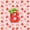 Pink Red B, variant on Feelyou Strawberry K Initial Queen Comforter Set for Girls, Fruit Flower Bedding Comforter Set, Red Pink, Polkadot Reversible, 3pcs