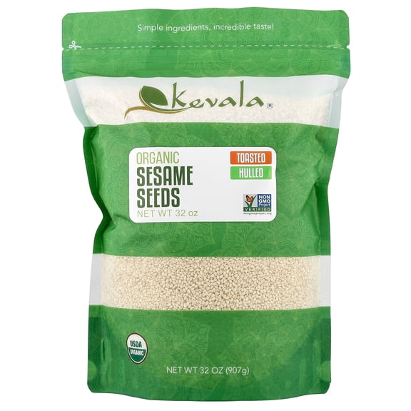 Kevala - Organic Toasted Sesame Seeds Hulled - 32 oz.
