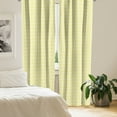 thumbnail image 3 of Ambesonne Geometric Window Curtains, Pastel Circular Shapes, Each 28" W x 63" L, Pale Yellow and White, 3 of 5