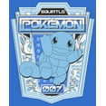 thumbnail image 2 of Men's Pokemon Squirtle Metallic Badge Pull Over Hoodie Royal Blue Medium, 2 of 4