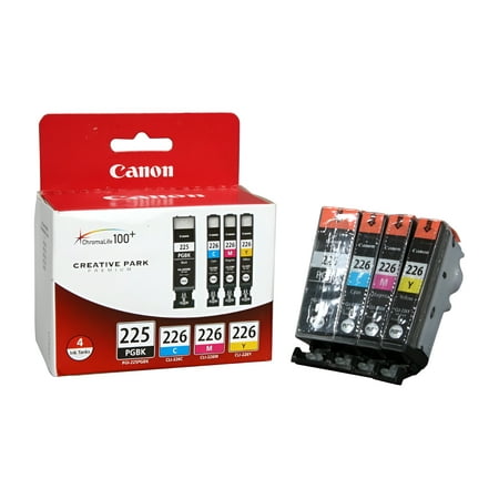 Canon - 225/226 4-Pack Standard Capacity Ink Cartridges - Black/Cyan/Magenta/Yellow