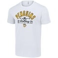 thumbnail image 2 of Men's Starter  White Pittsburgh Penguins Half Puck T-Shirt, 2 of 3