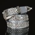 thumbnail image 3 of lanema Full Rhinestone Belt Waistband Belt For Dress Bling Rhinestone Belts Jeans Belt, 3 of 21