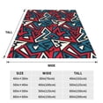 thumbnail image 3 of Salouo Geometric Elements Print Bed Blankets,Flannel Blanket Comfortable Air Conditioning Blanket Lightweight Blanket for Sofa Bed Travel & Couch -60"x50", 3 of 8