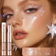 thumbnail image 2 of Diamond Eyeshadow Stick Dual Ended Aegyo Sal Pen, Shimmer Highlighter Crayon for Under Eye, Creamy Blendable Glitter Pencil for Natural Sparkle, 6.5ml Twist Tube for Quick Makeup, 2 of 7