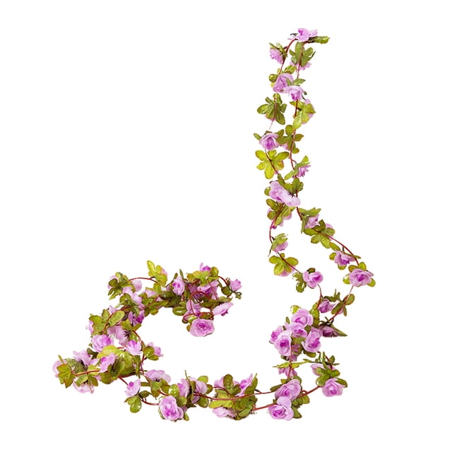 Billuyoard Guirnalda de flores artificiales de rosas de Navidad de 250CM, decoración de la habitación del hogar de la boda, de jardín, decoración Kits de decoración para fiestas No.11 Billuyoard HA006994-11
