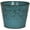 Surf Blue, variant on Fluer De Lis Series Metal Flower Pot, 8", Cayenne Red 8 inch planter, 4"