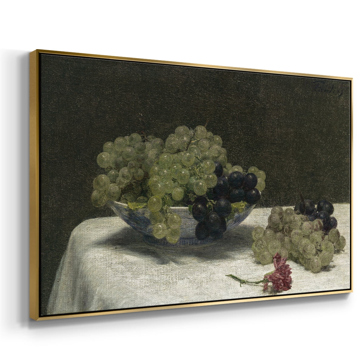 Vintage Botanical Print-LXXXIV By Wexford Home Framed in Gold Wood Gallery Wrapped Canvas 25 in. x 37 in.