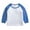 Blue, variant on Ulanda Toddler Baby Girls Boys 3/4 Sleeve Shirts Raglan Shirt Baseball Tee Cotton T-Shirt (Blue, 12-18 Months)