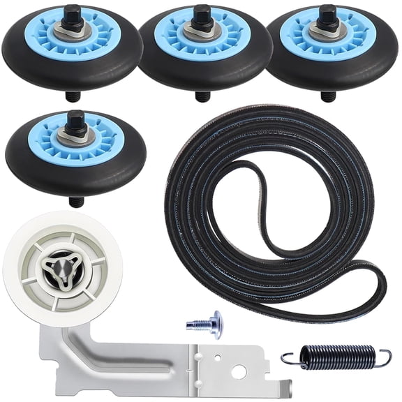 Upgraded Sam-Sung Dryer Repair Kit, Compatible with Samsung Dryer Parts DC97-16782A Dryer Roller, DC93-00634A Idler Pulley, 6602-001655 Dryer Belt Replacement
