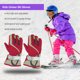 thumbnail image 2 of sweethay 1 par de guantes de esquí para niños, impermeables, para niños y niñas, a prueba de viento, transpirables, térmicos, gruesos, Protector de guantes y mitones rojo sweethay AP009846-01B, 2 of 6