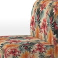 thumbnail image 4 of Designart "Sunset In The Tropics I" Pink Floral Upholstered Accent Chair - Cottage Arm Chair For Living Room, 4 of 7