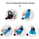 thumbnail image 2 of Botella plegable de silicona para deportes, 600 mL, color rojo, ideal para viajes, gimnasio y actividades al aire libre., 2 of 6