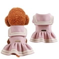 thumbnail image 2 of YUEHAO Dog Sweaters for Small Dogs Pet Warm Decorative Skirt Holiday Puppy Costume Sweater Pet Clothes Pet Dog Clothes (Pink, M), 2 of 2