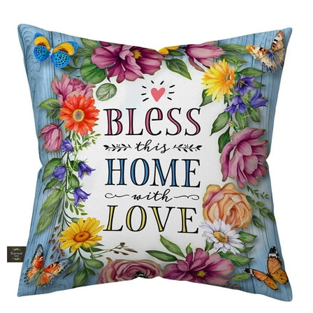 Briarwood Lane Bless This Home With Love Indoor/Outdoor Pillow