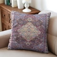 thumbnail image 4 of Intricate Design Set of 2 - 18x18 Retro Floral Mandala Compass Medallion Boho Throw Pillow Covers., 4 of 7