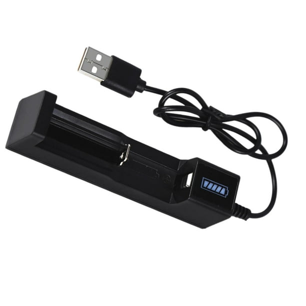 Caja de Baterias Sunnimix 18650 Adaptador de Carga USB ABS de Ranura Única