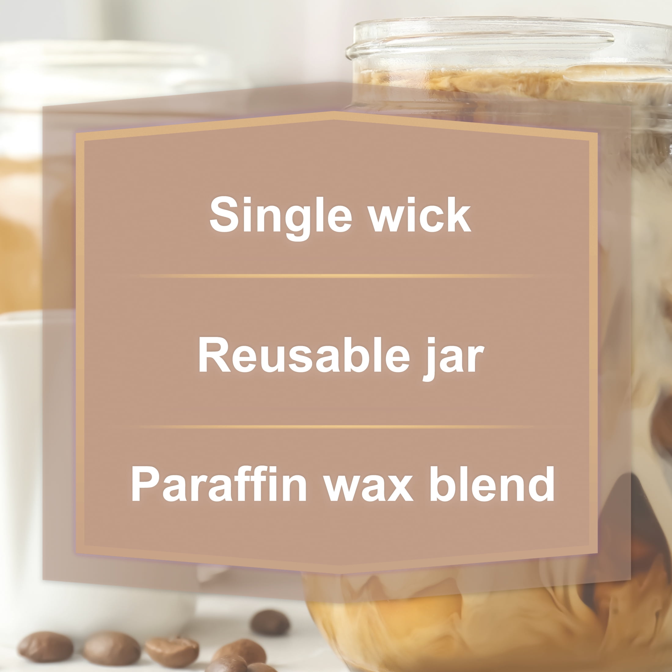 Mainstays Single-Wick Twist Glass Jar Scented Candle, Caramel Macchiato, 7 oz