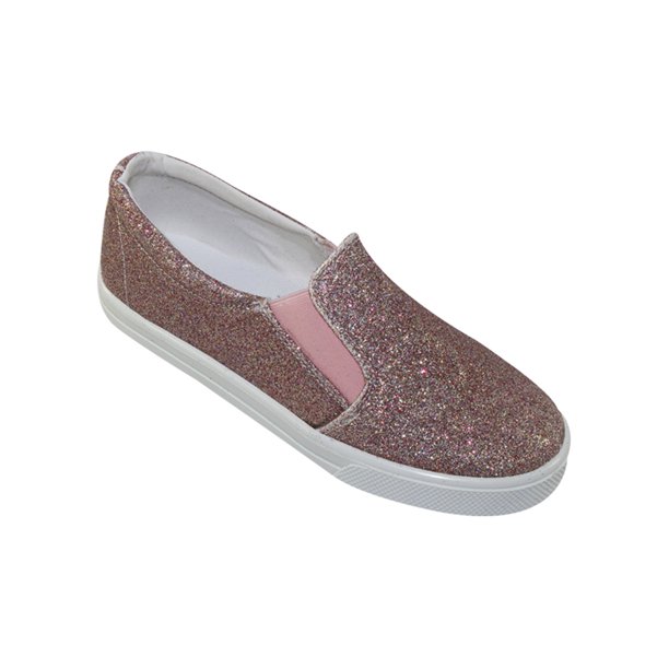 MOCASINES CASUALES KINDER NIÑA ROSA GLITTER 8252 Leon 8252p