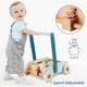 thumbnail image 2 of PairPear Andador de Madera para Bebés, Andador de Empuje para Bebés, Juguete de Andador Montessori con Bloques de Construcción, Velocidad Ajustable, Andador de Bloques para Bebés, Juguetes para Niños, 2 of 5