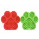 thumbnail image 2 of Alfombrilla para lamer perros con ventosa en la parte inferior, cuenco antiestrangulamiento para mascotas, cuenco de silicona antirotación para gatos, color rojo, 2 of 4