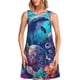 thumbnail image 1 of Disketp Underwater Turtle Dolphin Octopus para Vestido sin Mangas para Mujeres, Vestidos de Verano para Mujeres, Casual y Holgado para la Playa, 1 of 7