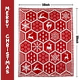 thumbnail image 6 of Christmas Blanket Red Christmas Throw Blanket Holiday Christmas Snowflakes Reindeer Christmas Tree Fleece Soft Blanket 50*60, 6 of 6